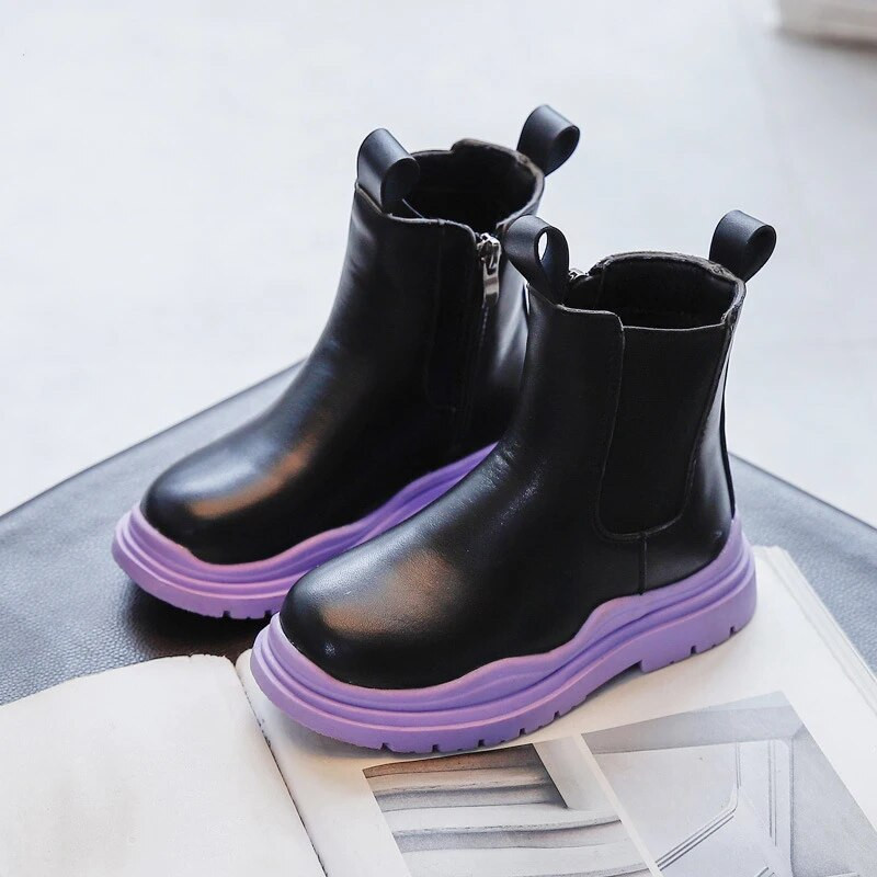 Suurused 21-36 Väikeste Tüdrukute Saapad Poiste Laste Kingad Child Chelsea Saapad Sügispahkluu Botas Botines koolijalatsid teismelistele tüdrukutele talveks