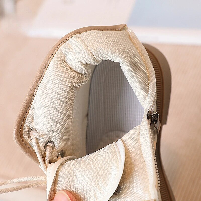 Παιδικές κοντές μπότες 2023 Φθινόπωρο Κορεάτικα Παιδικά Παπούτσια Πριγκίπισσας που ταιριάζουν με μωρό με αντίθεση χρώματος Δερμάτινη μπότα