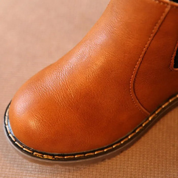 2023 Φθινόπωρο και Χειμώνας Νέα παιδικά Martin Boots Δερμάτινα αγορίστικα μποτάκια για κορίτσια Κοντά μποτάκια British Fashion Mid Top Single Boot