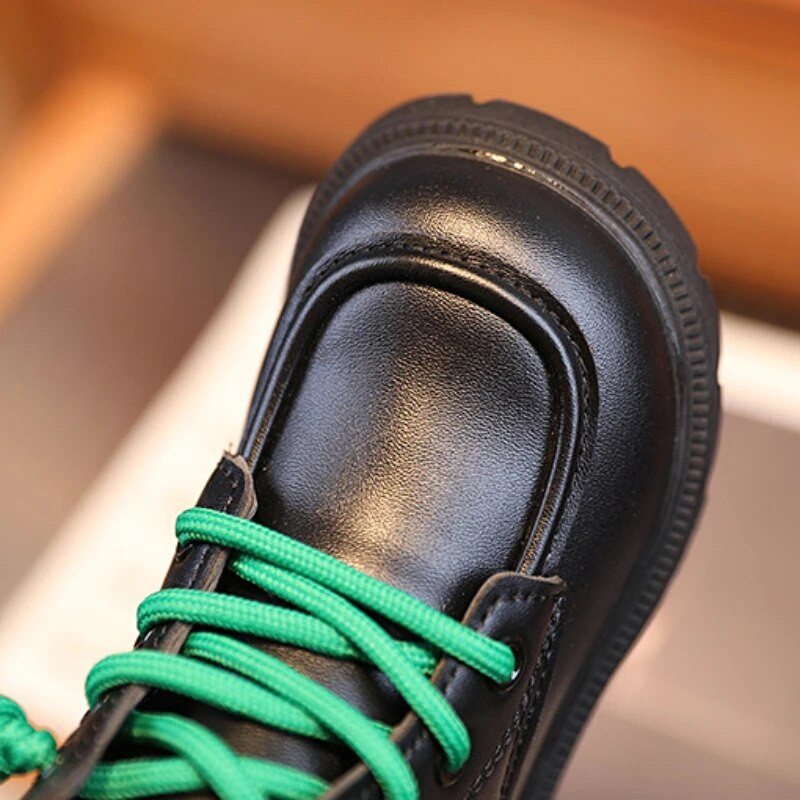 Žiemos vaikų mados Martin Batai Rudeniniai Vaikiški Vienviečiai Britų Stilius Tvarkingi Gražūs Morden berniukų batai mergaitėms