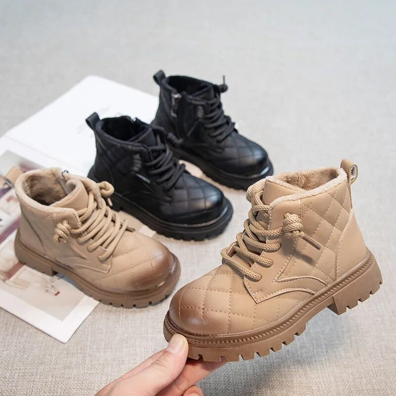 Mergaičių batai Kasdieniai vienspalviai Vaikiški Madingi sniego batai Vaikams Įvairūs, kvėpuojantys, paprasti neslystantys batai berniukams