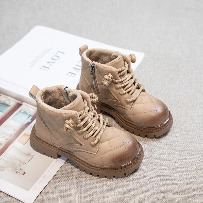 Mergaičių batai Kasdieniai vienspalviai Vaikiški Madingi sniego batai Vaikams Įvairūs, kvėpuojantys, paprasti neslystantys batai berniukams