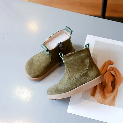 Berniukų „Chelsea“ batai Klasikiniai vėsūs pavasario rudens nauji mergaičių trumpi batai vaikiški batai vienspalviai madingi vaikiški unisex batai 2023 m.