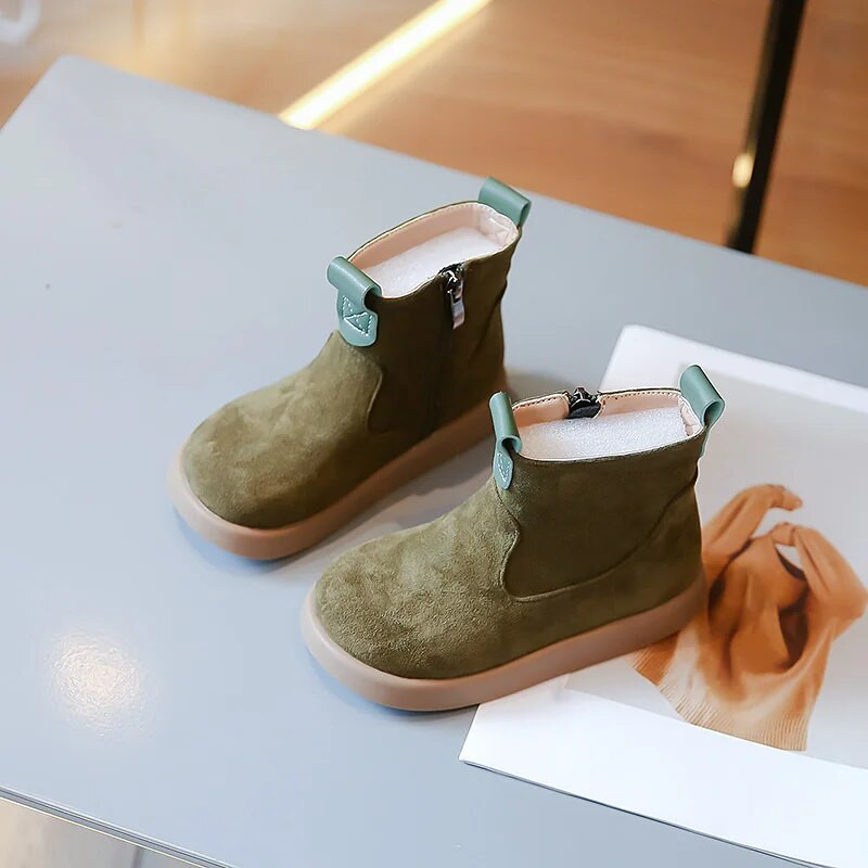 Berniukų „Chelsea“ batai Klasikiniai vėsūs pavasario rudens nauji mergaičių trumpi batai vaikiški batai vienspalviai madingi vaikiški unisex batai 2023 m.