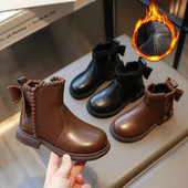 2024. aasta uued lastesaapad, mitmekülgsed pehmed hingavad lihtsad tüdrukute Chelsea saapad Moodsad seljasaapad Bowknot Lastemood Palus poolsaapad