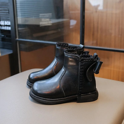 2024. aasta uued lastesaapad, mitmekülgsed pehmed hingavad lihtsad tüdrukute Chelsea saapad Moodsad seljasaapad Bowknot Lastemood Palus poolsaapad