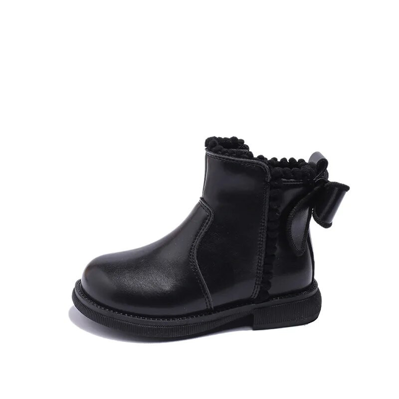 2024. aasta uued lastesaapad, mitmekülgsed pehmed hingavad lihtsad tüdrukute Chelsea saapad Moodsad seljasaapad Bowknot Lastemood Palus poolsaapad