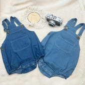 Kūdikiui berniukui, mergaitei džinsiniai kombinezonai, kelnaitės, kombinezonas kelnės Korėjietiško stiliaus, vientisos mėlynos kaubojiškos krūtinės kombinezonas, džinsai su antkrūtiniu