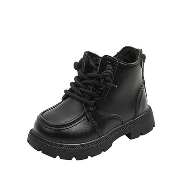 Cizme scurte retro 2023, versatile, moale, asortate, cizme casual pentru copii, primăvară, toamnă, cu fermoar, pantofi pentru copii, băieți și fete