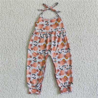 Χονδρικό μωρό κοριτσάκι Floral Jumpsuit Παιδική δαντέλα με έναν ώμο Ολόσωμο ρούχα Παιδικά παντελόνια Romper
