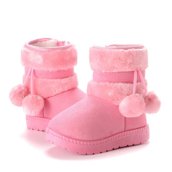 Αγόρια για κορίτσια Μποτάκια χιονιού Χειμερινά άνετα Χοντρά παιδικά μποτάκια 2024 Μόδα χοντρά βελούδινα μποτάκια Παιδικά αντιολισθητικά βαμβακερά παπούτσια