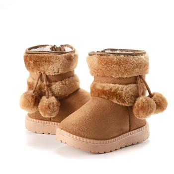 Αγόρια για κορίτσια Μποτάκια χιονιού Χειμερινά άνετα Χοντρά παιδικά μποτάκια 2024 Μόδα χοντρά βελούδινα μποτάκια Παιδικά αντιολισθητικά βαμβακερά παπούτσια