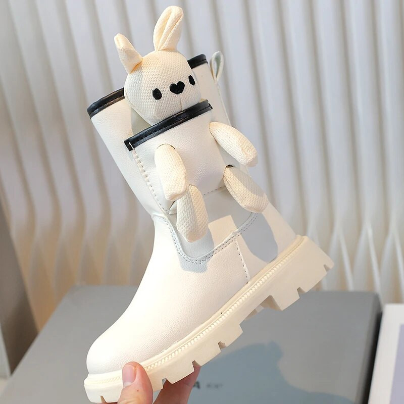 Vaikiški madingi batai 2023 m. Nauji juodi berniukų ir mergaičių batai su aukšta platforma Rudens madingi modeliai Didelio dydžio vaikiški batai