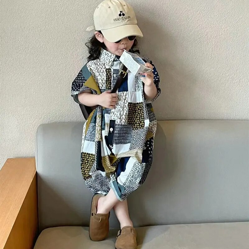 2023. aasta beebitüdrukute suverõivad, trükitud püksid, vabaaja püksid, mugavad kombinesoonid lastele, laste sünnipäevariided