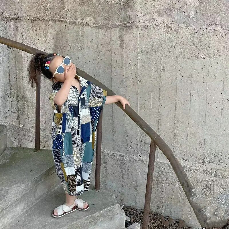 2023. aasta beebitüdrukute suverõivad, trükitud püksid, vabaaja püksid, mugavad kombinesoonid lastele, laste sünnipäevariided