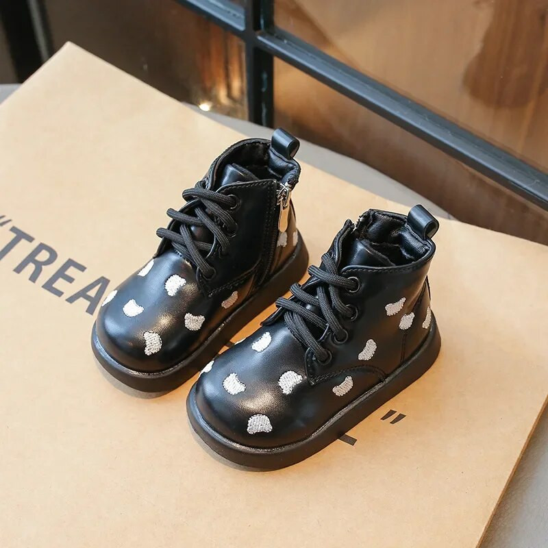 Tüdrukute saapad, uued 2024. aasta talvised plüüsist armsad karukesed, lastesaapad, poistele kingad, mood Multifilmid, pehmed soojad, libisemiskindlad lastesaapad, suurus 23-33