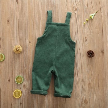 2020 Детски гащеризони Пролетни Бебешки гащеризони Твърди кадифени панталони за момчета Летни гащеризони за деца Облекло за момичета 6M-5Y