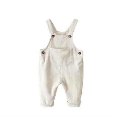 Lawadka 1-3T Κοτλέ νεογέννητη φόρμα για κορίτσια Μόδα Νέα ανοιξιάτικα φθινοπωρινά παιδικά παντελόνια για αγόρια Ολόσωμες φόρμες τσέπης 2021