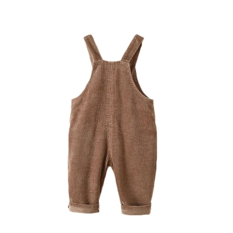 Lawadka 1-3T Κοτλέ νεογέννητη φόρμα για κορίτσια Μόδα Νέα ανοιξιάτικα φθινοπωρινά παιδικά παντελόνια για αγόρια Ολόσωμες φόρμες τσέπης 2021