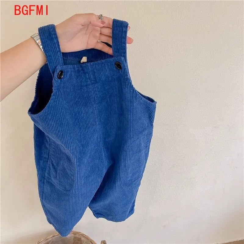 2023 kevad Laste traksidega püksid Sügis Korea lapsed Riided Poiste tüdrukute vabaaja püksid traksidega velvetist Bib Pants 1-8Y