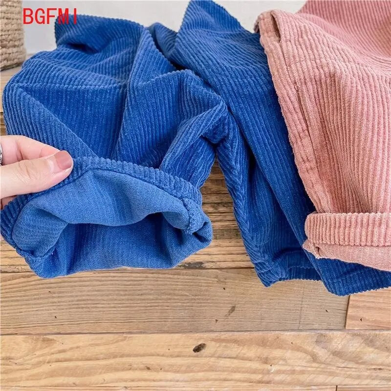 2023 kevad Laste traksidega püksid Sügis Korea lapsed Riided Poiste tüdrukute vabaaja püksid traksidega velvetist Bib Pants 1-8Y