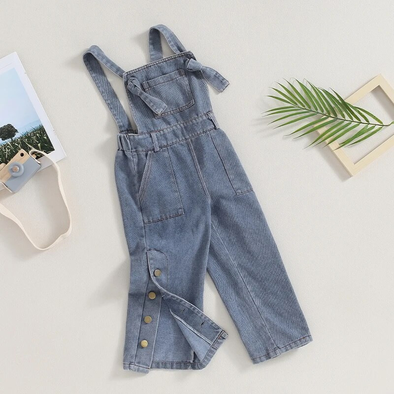 Citgeett Sügis Lapsed Väikelapse Tüdruku Denim Kombinesoonid Varrukateta Esitasku Romper Teksad Jumpsuit püksid Riided