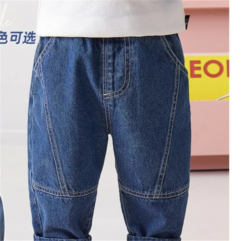 Korejski stil Dječaci Djevojčice Univerzalne traperice Srednje velike dječje ležerne široke hlače Dječje moderne svestrane ravne traperice