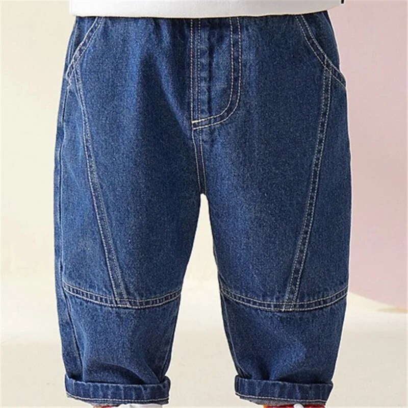 Korejski stil Dječaci Djevojčice Univerzalne traperice Srednje velike dječje ležerne široke hlače Dječje moderne svestrane ravne traperice