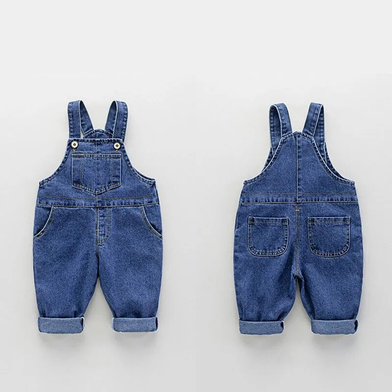 Kevad-sügis laste teksakombinesoonid poistele tüdrukutele vabaaja püksid puuvillased beebikombinesoonid 7 kuud kuni 5 aastat vana laste kombinesoon