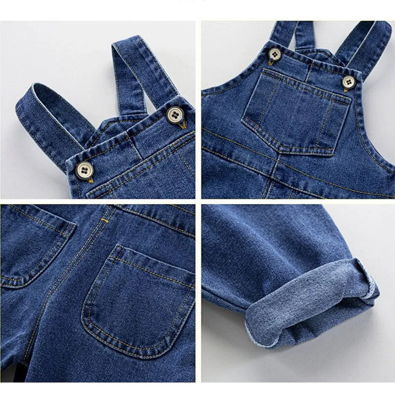 Kevad-sügis laste teksakombinesoonid poistele tüdrukutele vabaaja püksid puuvillased beebikombinesoonid 7 kuud kuni 5 aastat vana laste kombinesoon