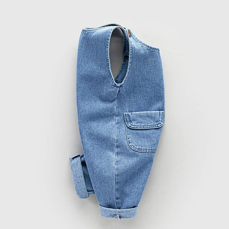 Καλοκαιρινές λεπτές παιδικές τζιν φόρμες Άνοιξη φθινοπωρινό casual παντελόνι Βρεφικές φόρμες διπλής τσέπης Τζιν φόρμες για αγόρια για κορίτσια