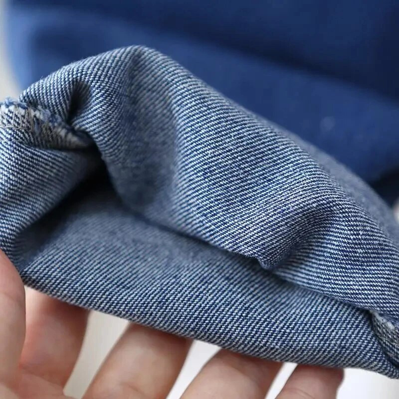 Tavaszi őszi tiszta pamut gyermek farmer overál fiú lány lány kék farmer overál Alkalmi baba kombiné kerek nyakú nadrág