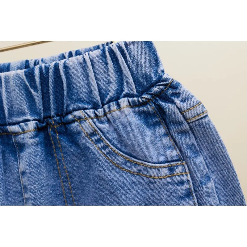 Juhuslikud lapsed Beebid Tüdrukud Kauboipüksid Kevad-Sügis Lapsed Beebitüdrukud Lasteriided Tüdrukud Beebipüksid Teksad