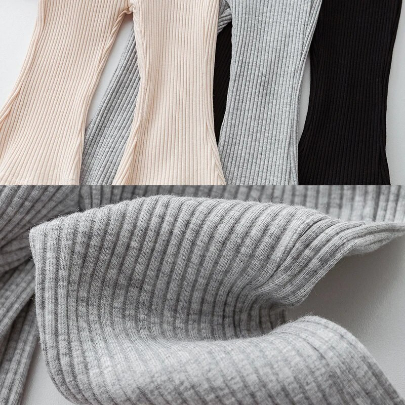 Κοριτσίστικο κολάν 6M-6Y Παιδικό Ανοιξιάτικο Καλοκαιρινό Slim Παντελόνι Κοριτσίστικο Παντελόνι Δαντέλας Μονόχρωμο Flare