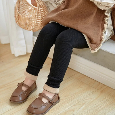 Rudens žiemos šiltos kūdikių kelnės, medvilnės, šiltos, vaikų antblauzdžiai, pėdkelnės vaikams, aksominės kelnės, vienspalvės kelnės