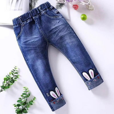 2-14 aastat Kevad ja sügis vabaaja lapsed Tikandid Disain Lapsed Teksad Püksid Tüdrukutele Teksad Püksid Teismeliste Lasterõivad