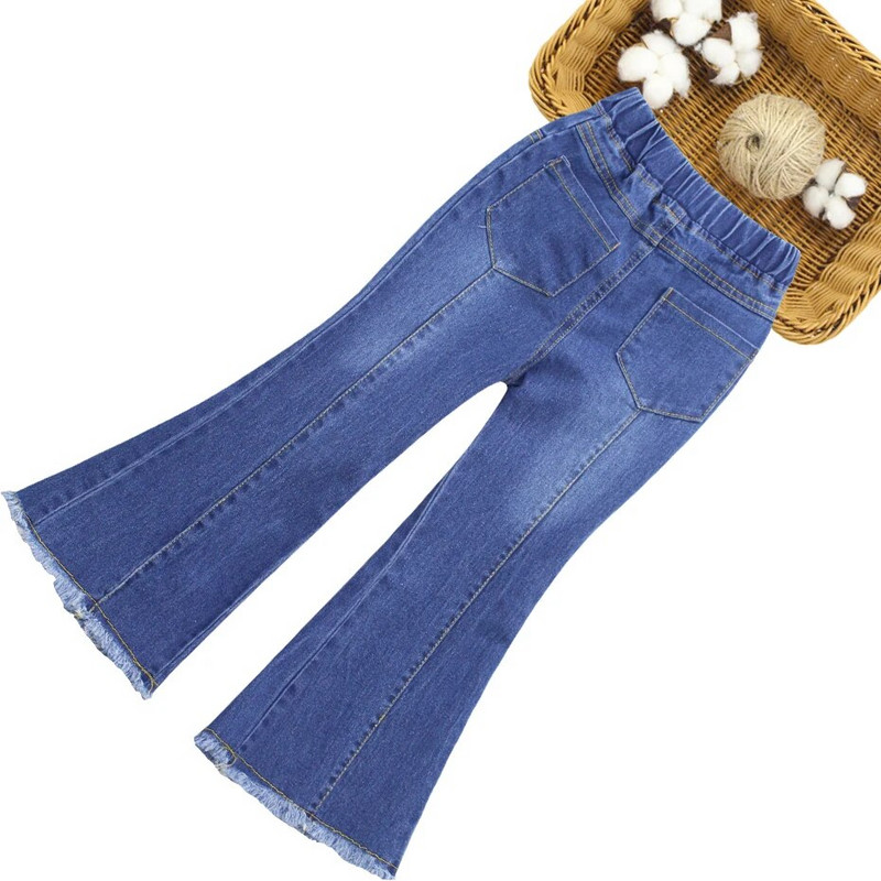 Džinsai Mergaitei Vienspalviai Mergaičių Džinsai Pavasario Rudens Džinsai Vaikams Kasdienis Stilius Vaikiški Drabužiai 6 8 10 12 14