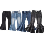 Girlymax kūdikių mergaičių vaikiški drabužiai vaikams aptempti, džinsiniai džinsai kelnės, elastingi, tinkantys