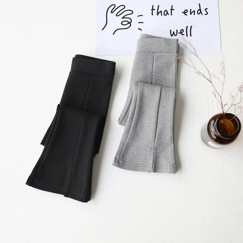 Baby Girls Κομψή μπότα μονόχρωμη Cut Flare Παντελόνι με άνοιξη ελαστική ζώνη σπαστό παντελόνι παντελόνι παντελόνι για παιδιά Παιδικά ρούχα