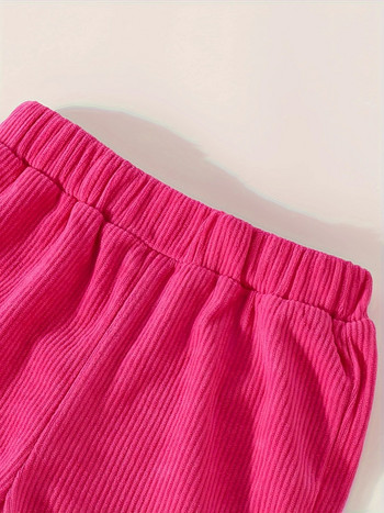 Дънкови клоширани панталони за момичета 2023 Пролет и есен Дънкови еластични детски панталони Hour Модерни ретро клоширани панталони със средна височина