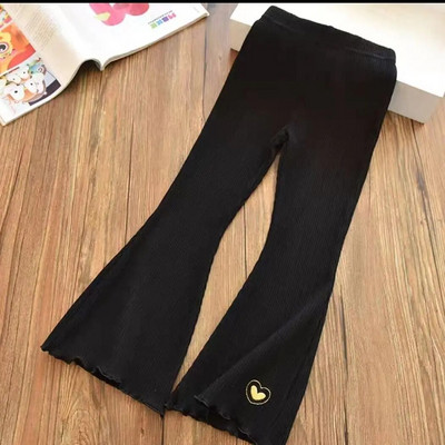 Vaikams, merginoms, platėjančios antblauzdelės, naujai atvežtos vaikiškos, elastinės kelnės, širdelės siuvinėjimas, plonos antblauzdžių vasarinės kelnės kūdikiams mergaitėms