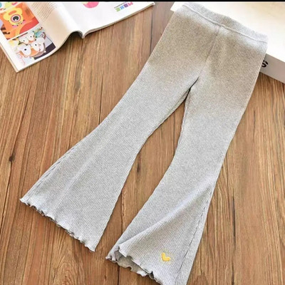 Vaikams, merginoms, platėjančios antblauzdelės, naujai atvežtos vaikiškos, elastinės kelnės, širdelės siuvinėjimas, plonos antblauzdžių vasarinės kelnės kūdikiams mergaitėms