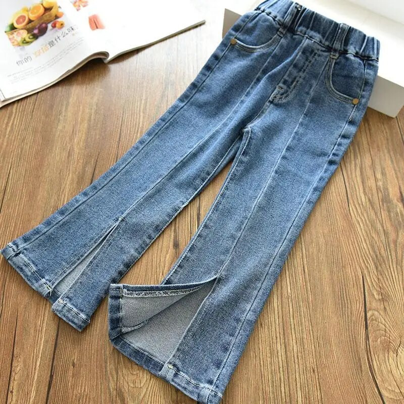 2022. aasta kevadsügis, tüdrukute mood, säravad teksad, püksid, beebid, lapsed, lapsed, teksapüksid