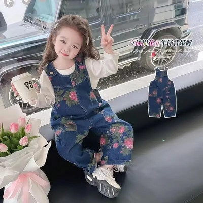 Sügislikud laste kombinesoonid, ühevärvilised teksakombinesoonid, püksid, poisid, tüdrukud, puuvillased laste vabaaja kombinesoonid