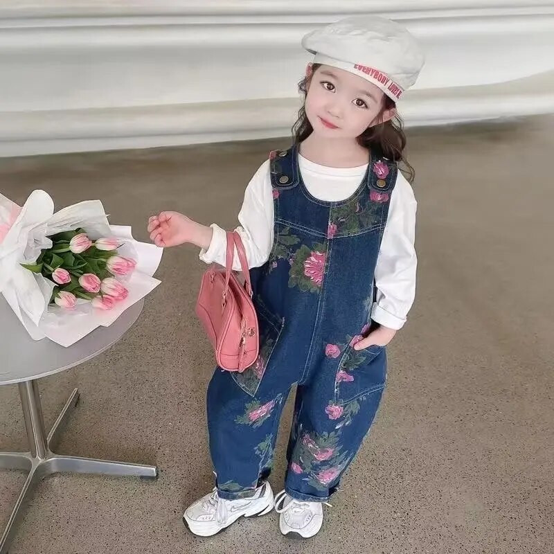 Sügislikud laste kombinesoonid, ühevärvilised teksakombinesoonid, püksid, poisid, tüdrukud, puuvillased laste vabaaja kombinesoonid