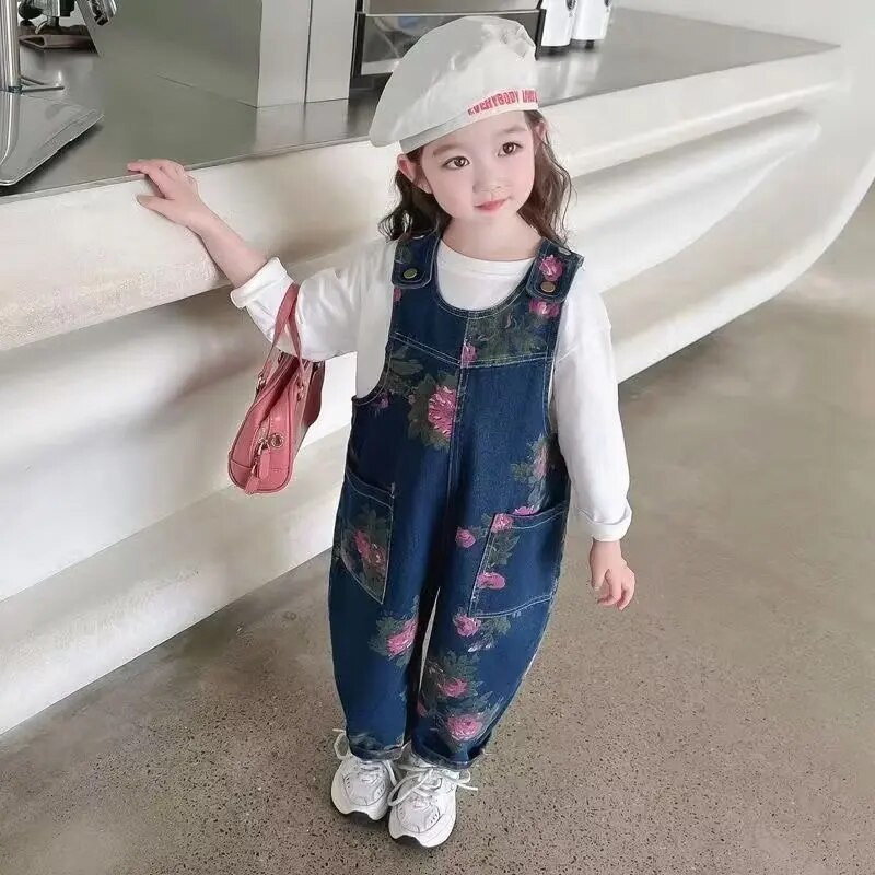 Sügislikud laste kombinesoonid, ühevärvilised teksakombinesoonid, püksid, poisid, tüdrukud, puuvillased laste vabaaja kombinesoonid