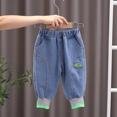 Kevad-sügis Lasteriided Poisid Tüdrukud Multifilmid Teksapüksid Kombinesoonid Imikuriietus Lapsed Kaelkirjak Mood Väikelapse vabaaja