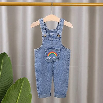 1-5Τ Παιδικά Τζιν Βρεφικά Ρόμπερες Ανοιξιάτικες φόρμες για αγόρια για κορίτσια Bebe Ολόσωμη φόρμα Παντελόνι Παιδικό Παντελόνι Παιδικά Ρούχα Παιδικά Ρούχα