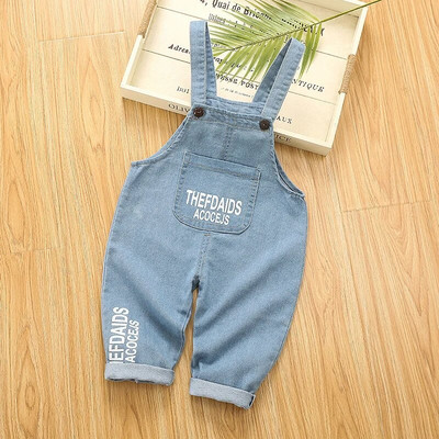 Lapsed Beebi riided Riided Džemprid poisid Tüdrukud Dungarees Imiku mängudressid Püksid Denim Teksad Kombinesoonid Väikelaste Kombinesed