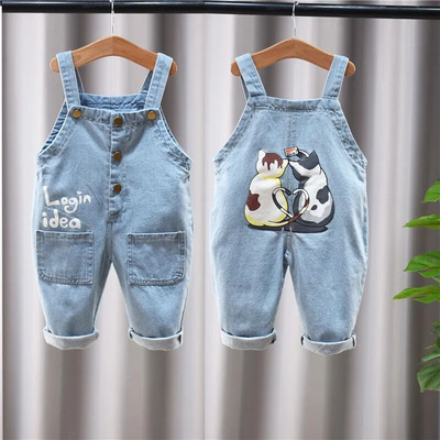 Lapsed Beebi riided Riided Džemprid poisid Tüdrukud Dungarees Imiku mängudressid Püksid Denim Teksad Kombinesoonid Väikelaste Kombinesed